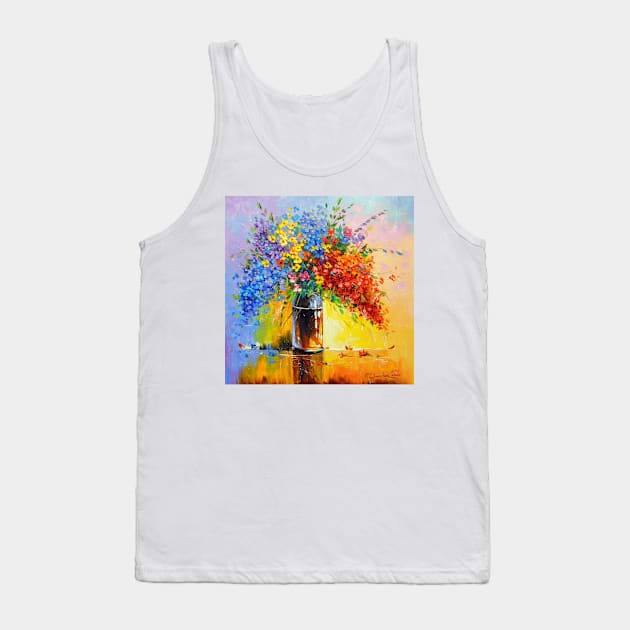 Bouquet of wild flowers Tank Top by OLHADARCHUKART